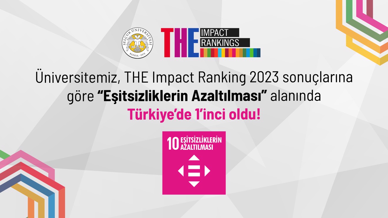 Selçuk Üniversitesi, yükselişini THE Impact Ranking 2023’te de sürdürdü